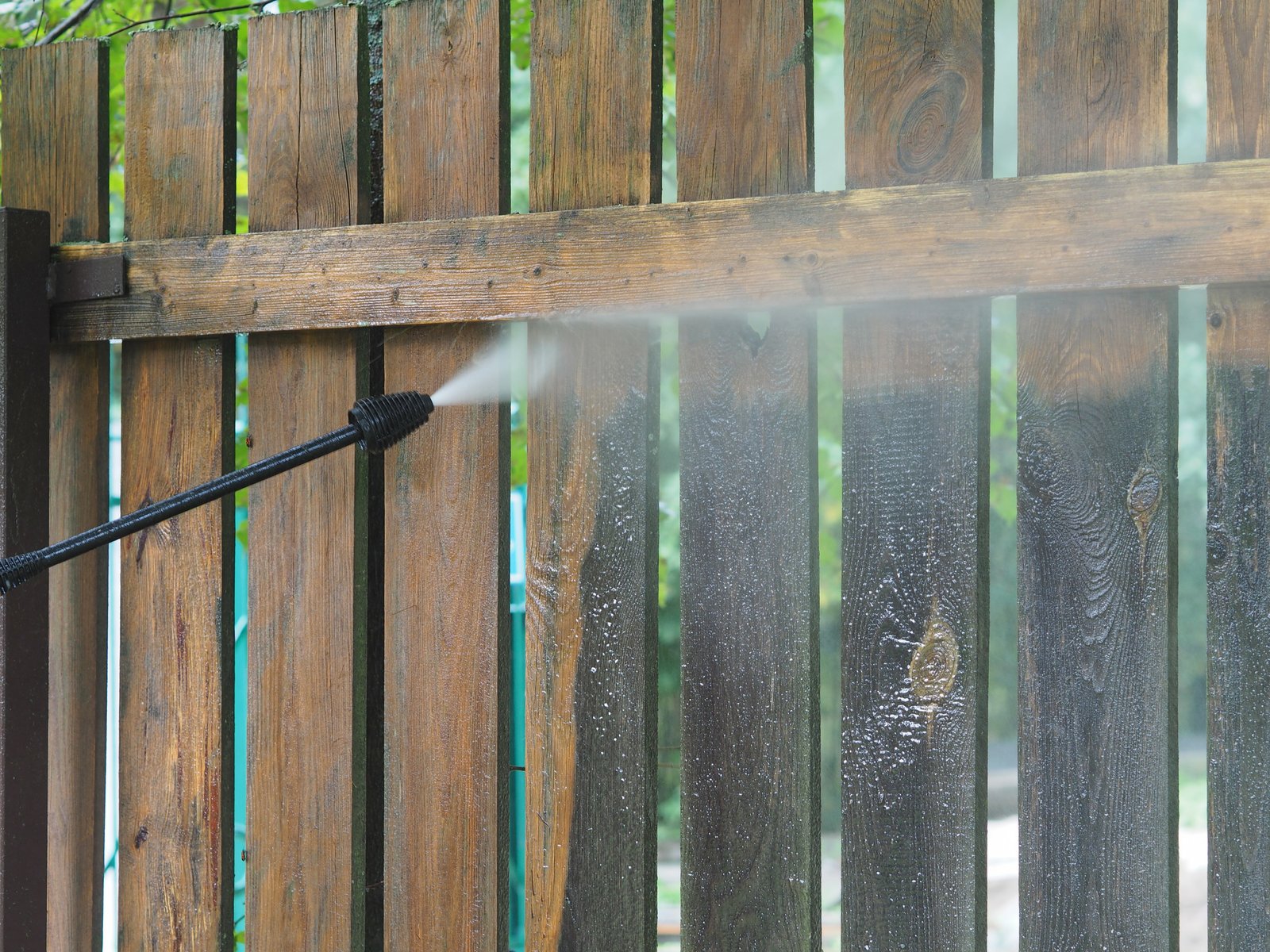 Fence Power Washing Project